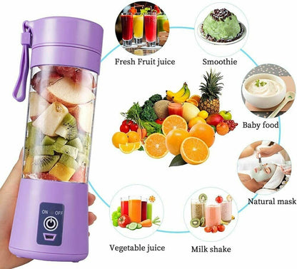 Portable USB Juicer, Add Glass Bottle In Add to cart To get it Free